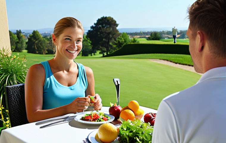 골프코치의 스트레스 관리법 - Work-Life Balance**

"A golf coach, fully clothed and wearing casual, comfortable clothes, is laughi...